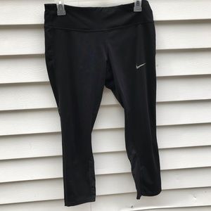 Nike Running Dri-Fit Black Capri Leggings